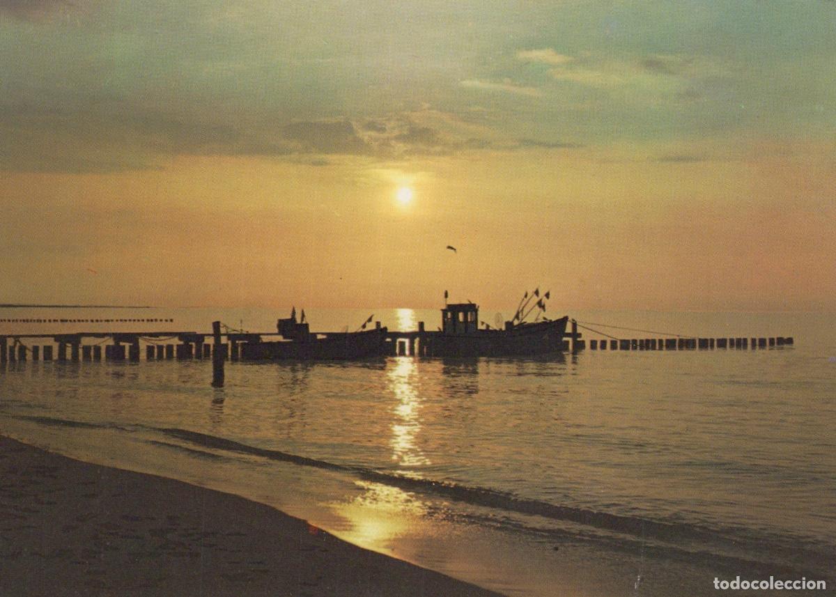 Cartes Postales: Germany Fishing Boat Pier Sunset Gr&uuml;sse von der Ostsee Unposted *YAY257