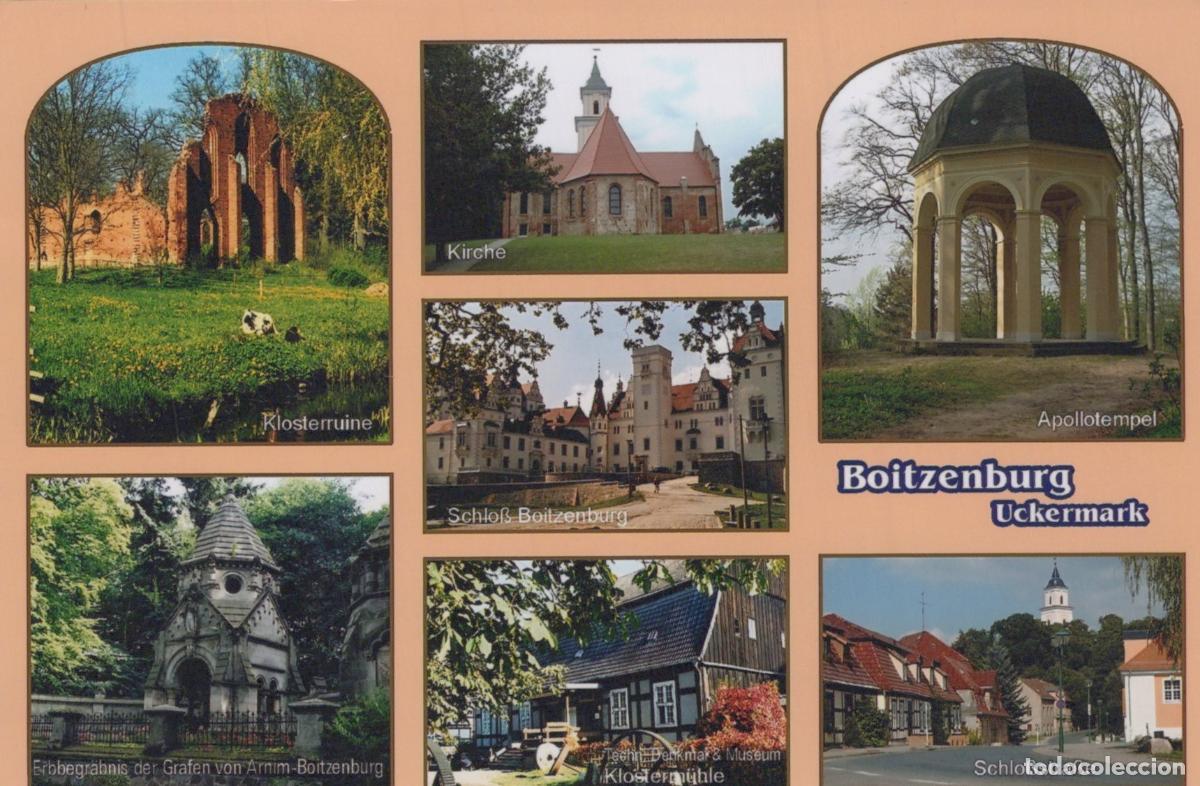 Cartes Postales: Germany Boitzenburg Collage Klosterruine Schloss Kirche Apollotempel *YAY239