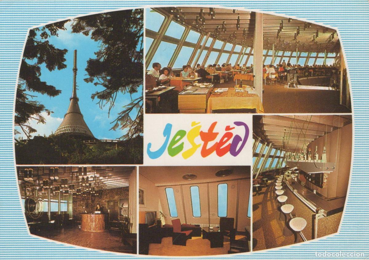 Cartes Postales: Czech Republic Liberec Je&scaron;těd Mountain Hotel TV Tower Interiors *YAY243