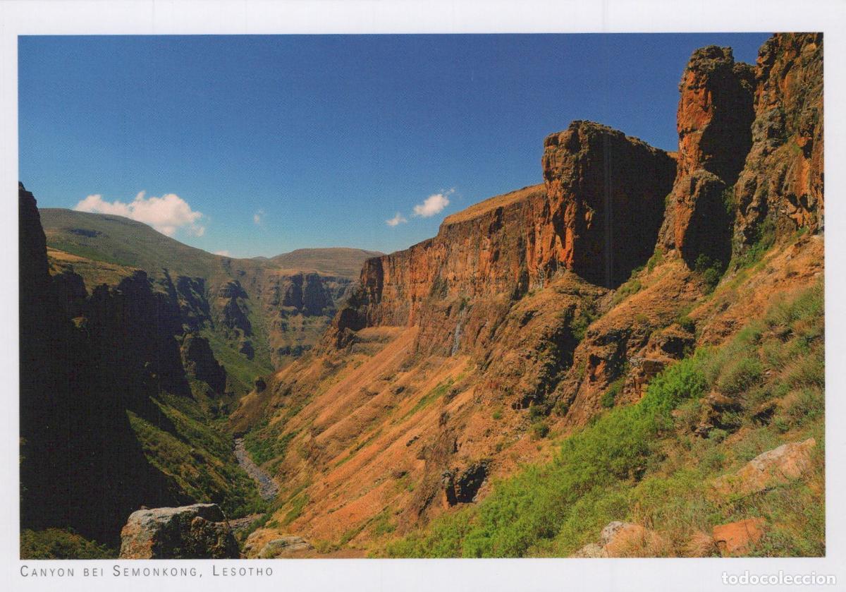 Cartes Postales: Lesotho Semonkong Canyon Near Scenic Landscape Mountains River Unposted *YAY102