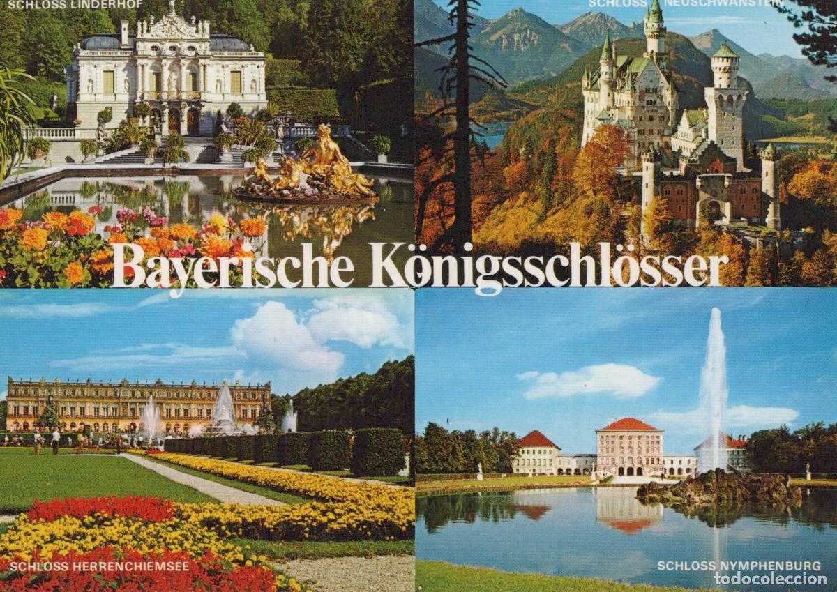 Postkarten: Germany Garmisch Partenkirchen Royal Castles Linderhof Neuschwanstein *YAY396