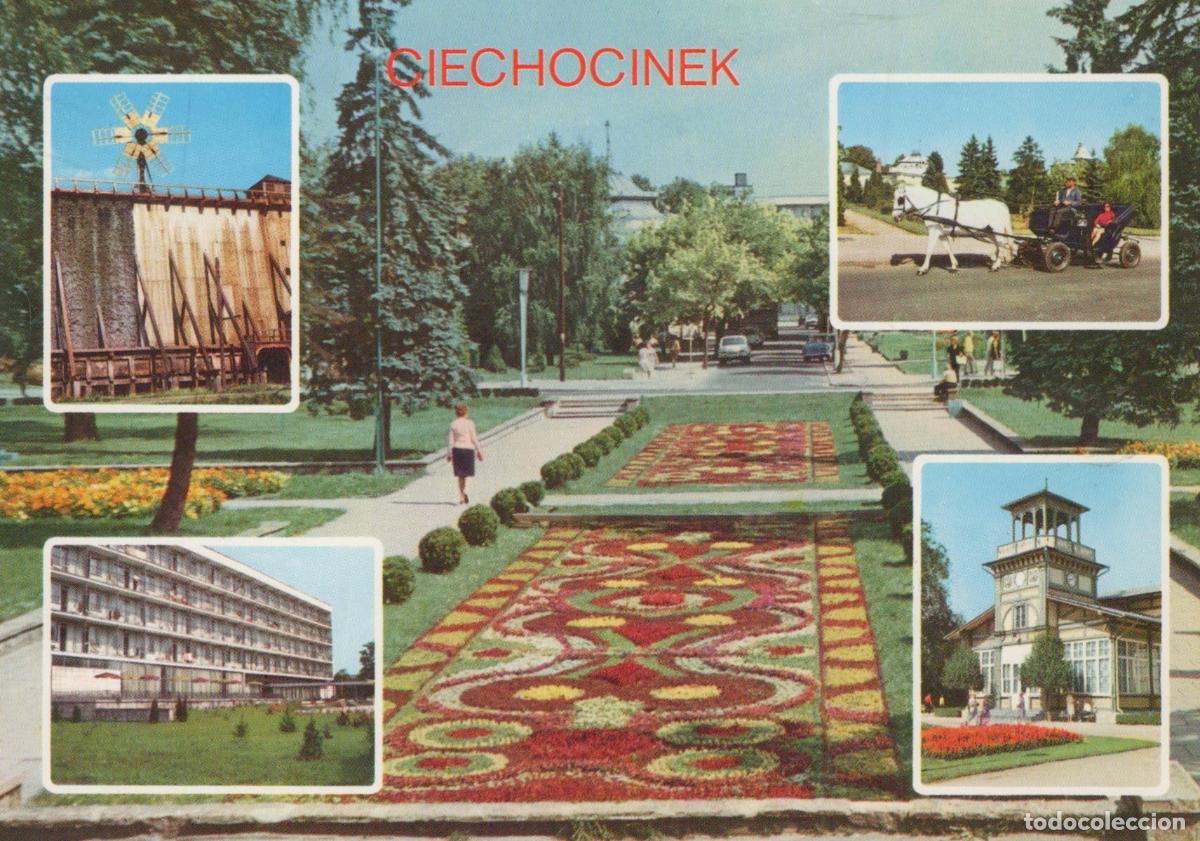 Cartes Postales: Poland Ciechocinek Spa Town Collage Flower Carpet Architecture Horse *YAY279