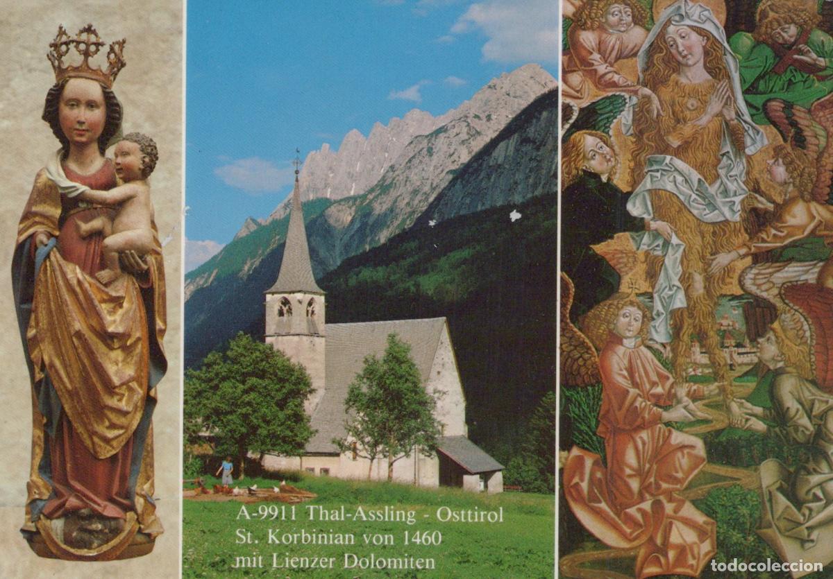 Postales: Austria Thal Assling Osttirol St Korbinian Church Madonna Child Unposted *YAY118