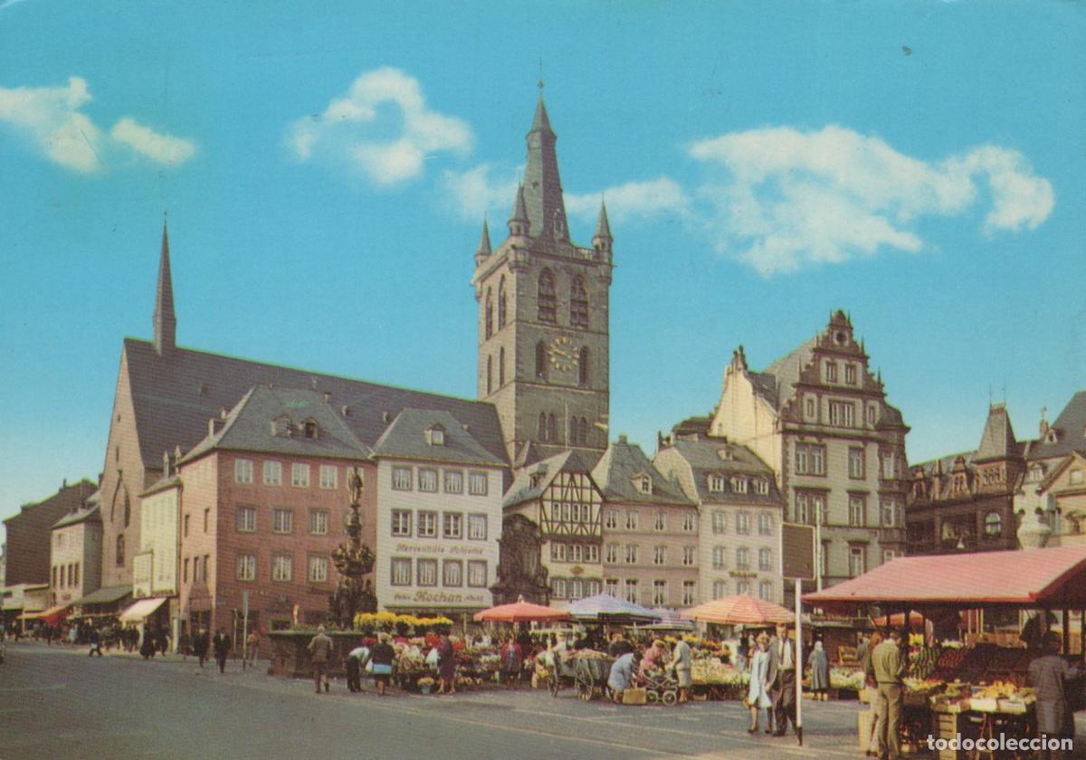 Cartoline: Germany Trier St Gangolf Church Market Square 1975 *YAY404