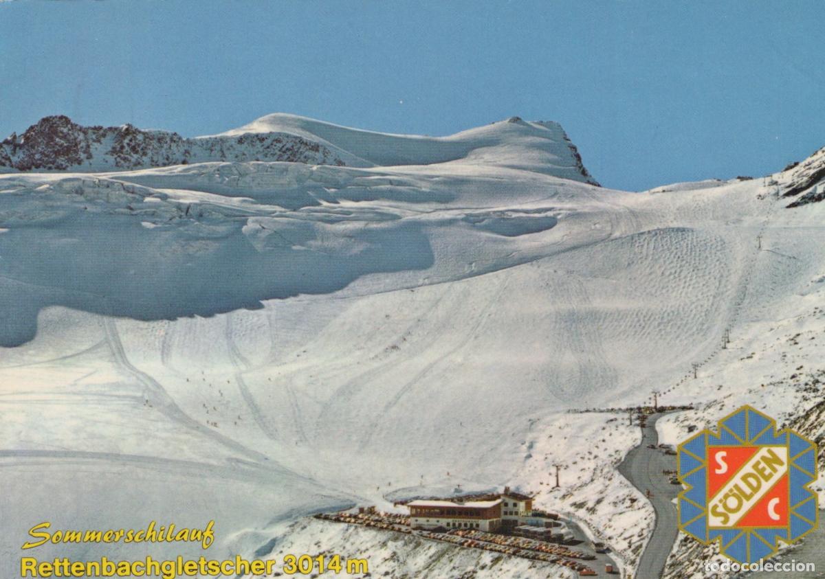 Cartoline: Austria S&ouml;lden Rettenbachgletscher Summer Skiing Alpine Road 1981 *YAY289