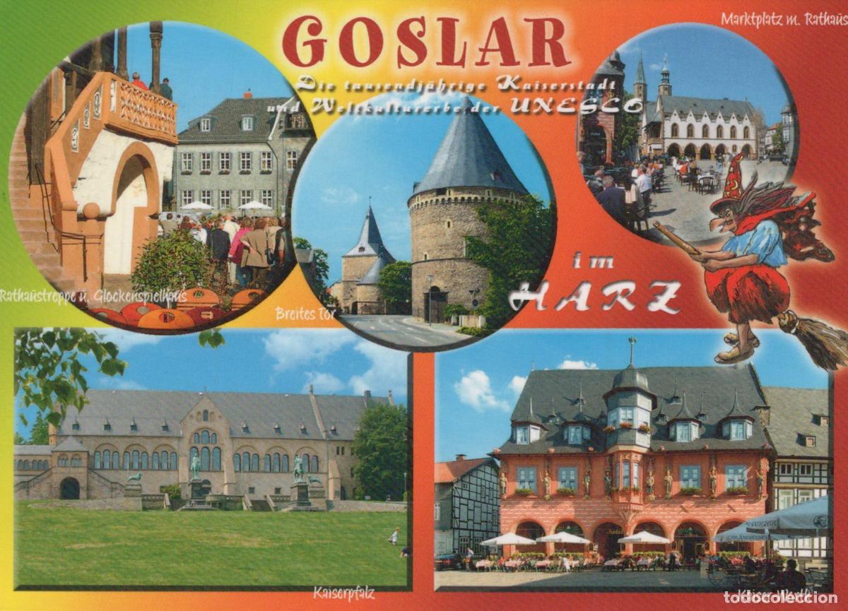 Cartoline: Germany Goslar Unesco World Heritage City Market Square Kaiserpfalz *YAY293