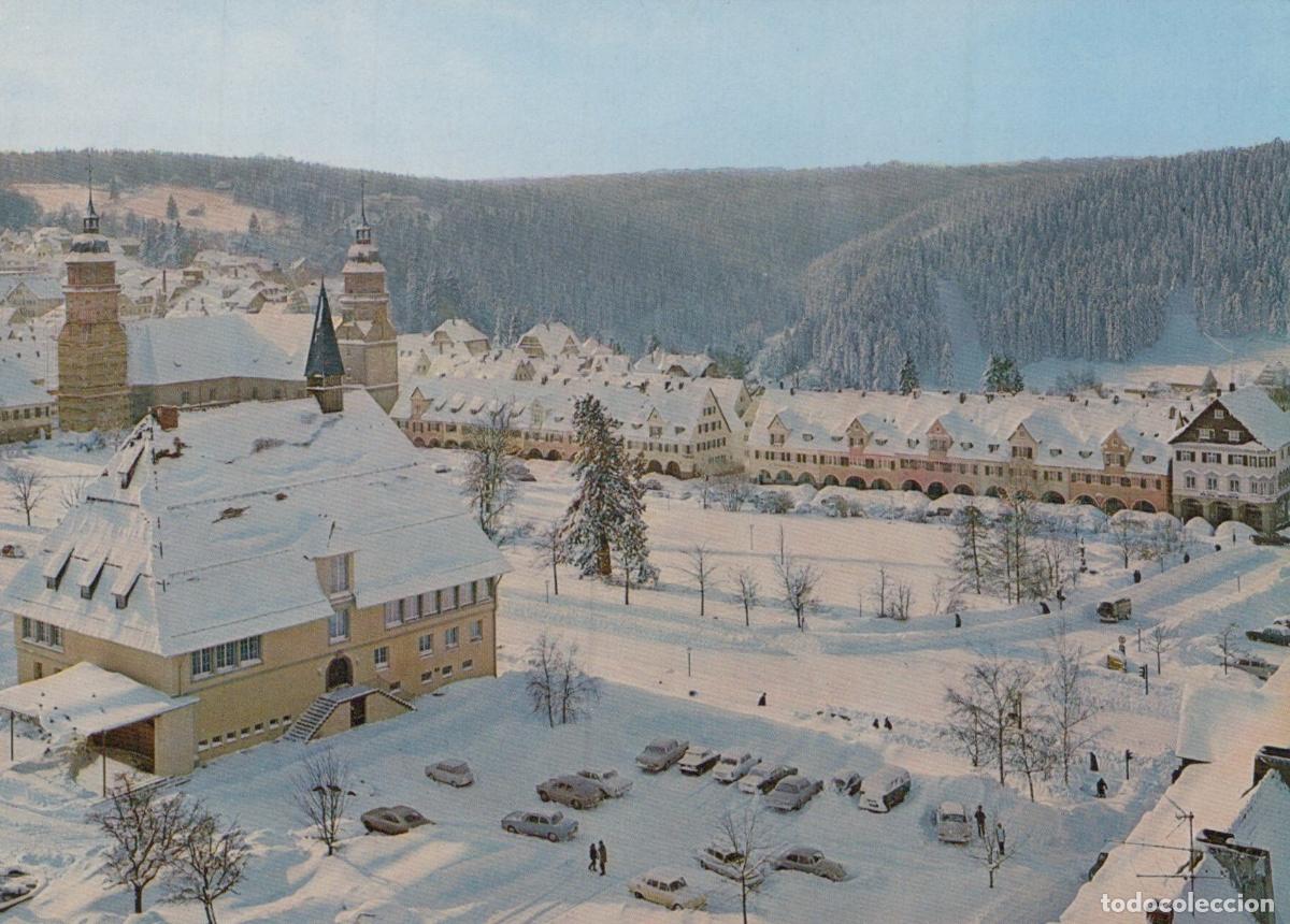 Postais: Germany Freudenstadt Winter Market Square Aerial View Snow Unposted *YAY137