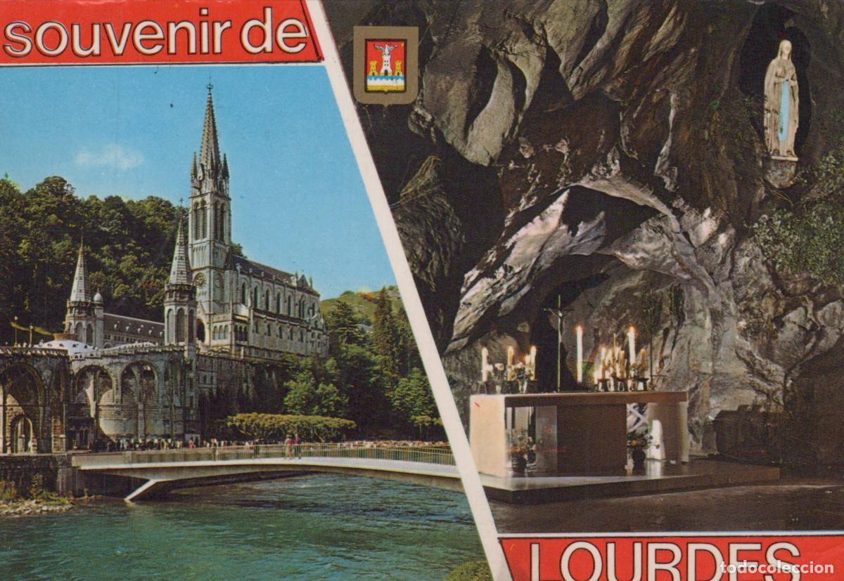 Postais: France Lourdes Basilica and Miraculous Grotto Religious Pilgrimage Site *YAY304