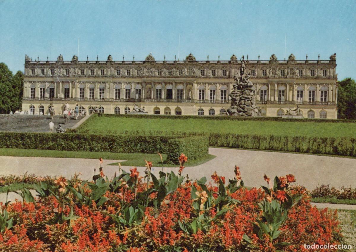 Postais: Germany Herrenchiemsee Palace Castle Architecture Fountain Garden View *YAY145