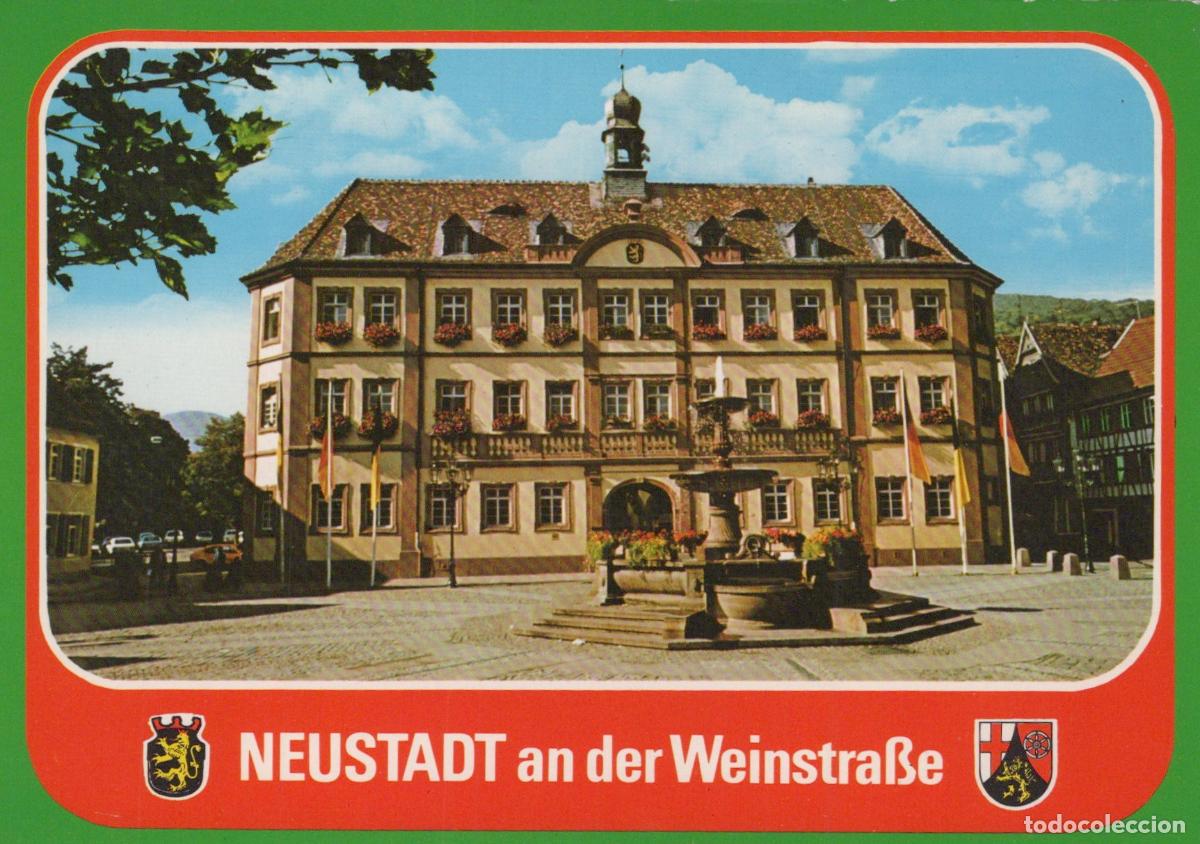 Postais: Germany Neustadt an der Weinstrasse Rathaus Town Hall and Fountain *YAY147