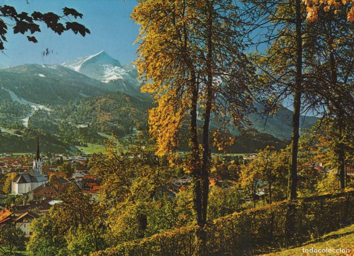 Cartoline: Germany Garmisch Partenkirchen Oberbayern Panoramic View of Alpspitze *YAY313