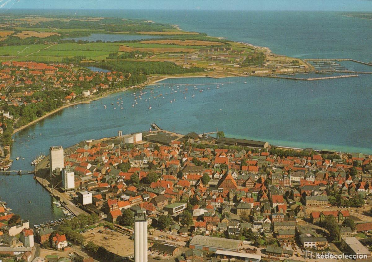 Postales: Germany Eckernf&ouml;rde Aerial View Baltic Sea Coast Harbor Cityscape *YAY319