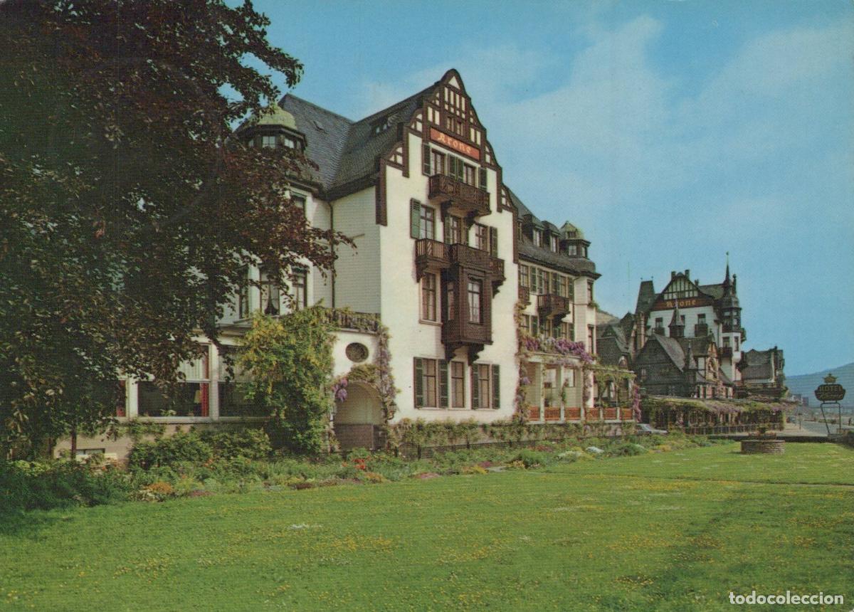 Postales: Germany Assmannshausen Rhine Krone Hotel Historic Inn Architecture *YAY169