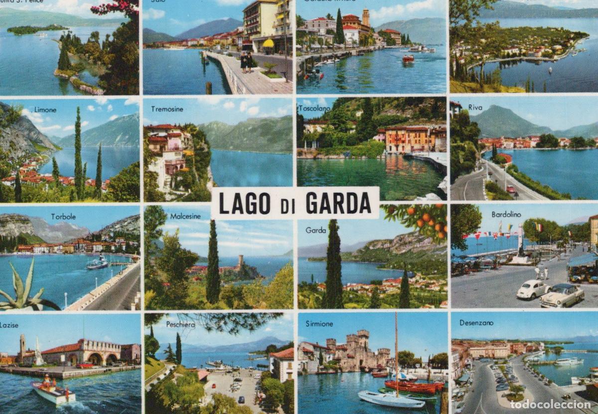 Postales: Italy Lake Garda Lago DI Garda Multi View Towns Scenery Unposted *YAY447