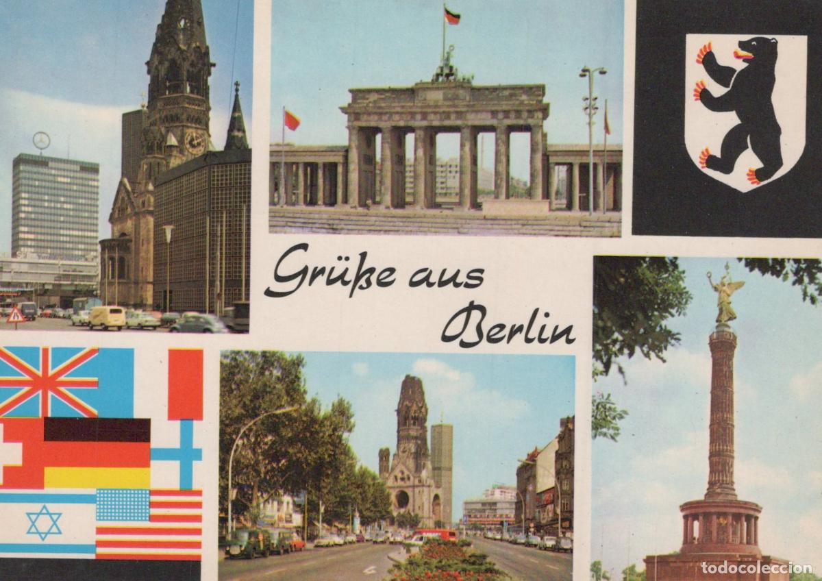 Postales: Germany Berlin Collage Brandenburg Gate Kaiser Wilhelm Memorial Unposted *YAY173