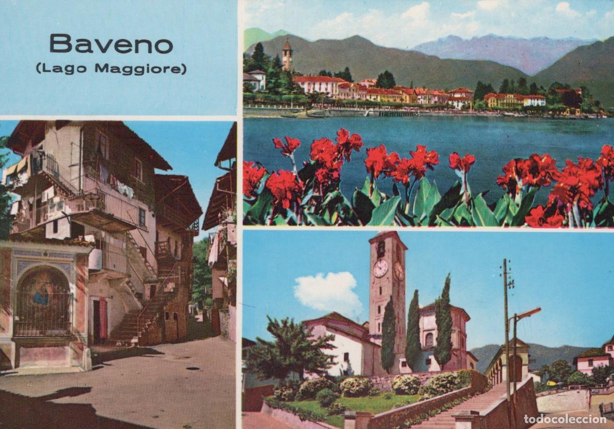 Postales: Italy Baveno Lago Maggiore Lake Town Village Architecture Unposted *YAY444