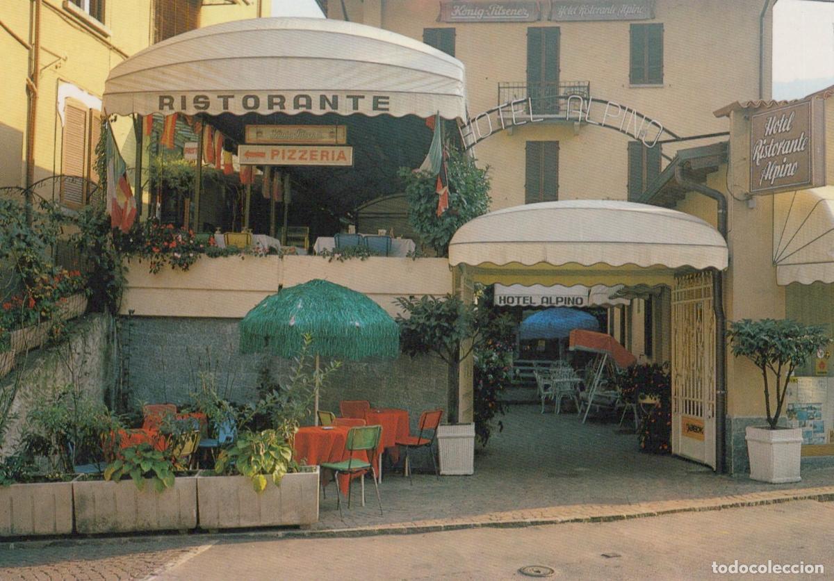 Postcards: Italy Baveno Hotel Ristorante Alpino Lago Maggiore Street View Unposted *YAY446