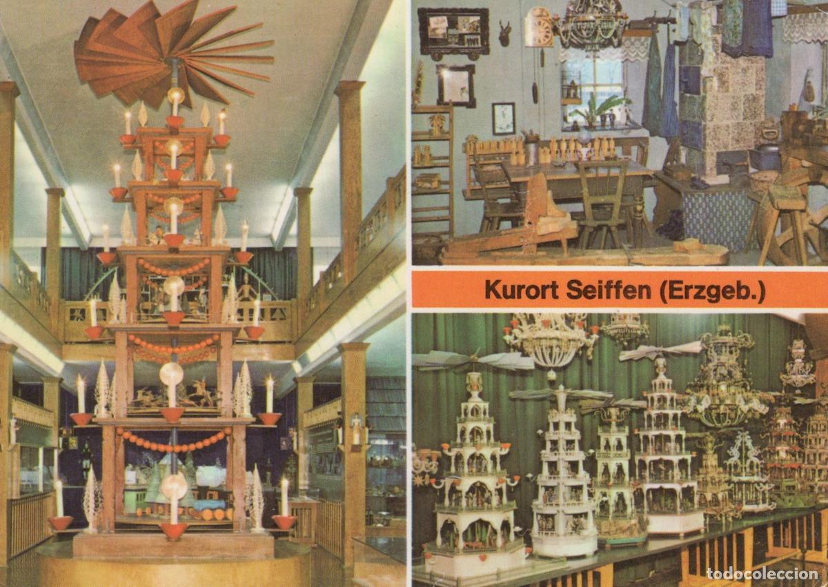 Postais: Germany Seiffen Erzgebirge Toy Museum 6m Pyramid Toymaker S Unposted *YAY450