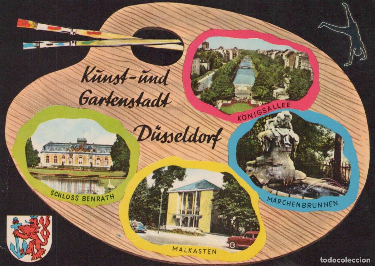 Postais: Germany D&uuml;sseldorf Art and Garden City K&ouml;nigsallee Schloss Benrath *YAY452