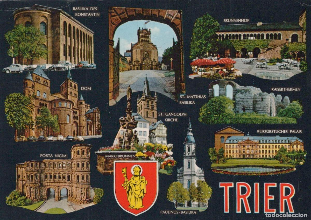 Postais: Germany Trier Multi View Basilica Konstantin Dom Porta Nigra *YAY196