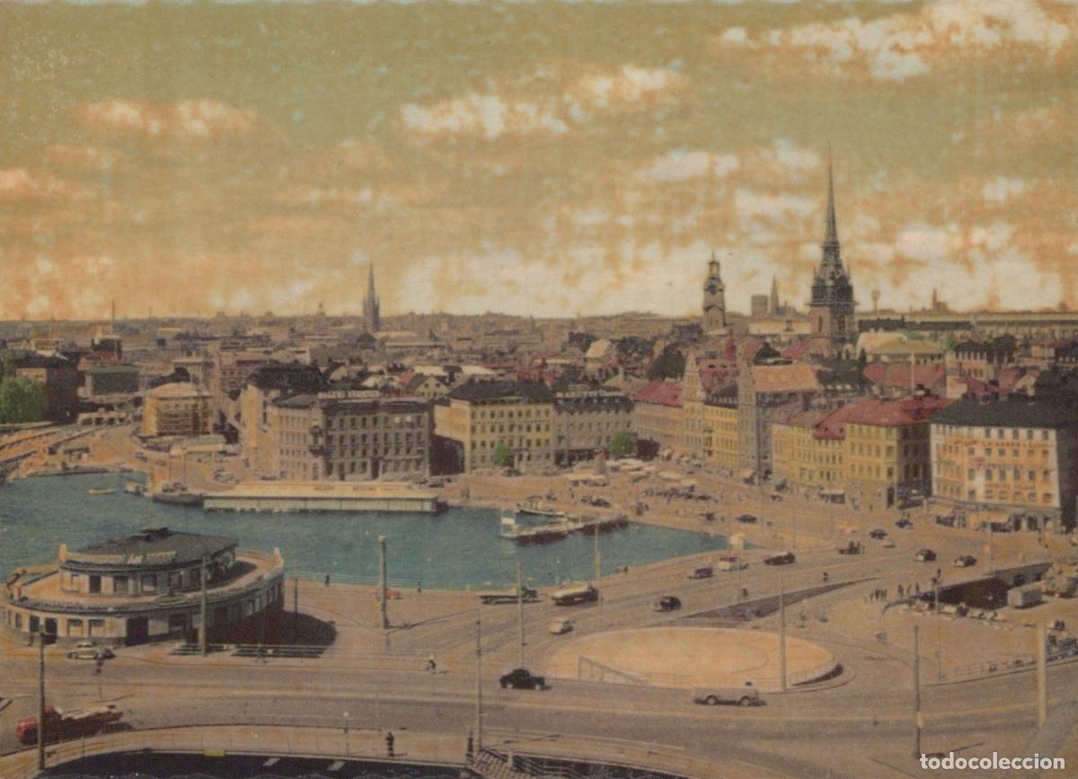 Postales: Sweden Stockholm Slussen and Gamla Stan Cityscape With Harbor Unposted *YAY361