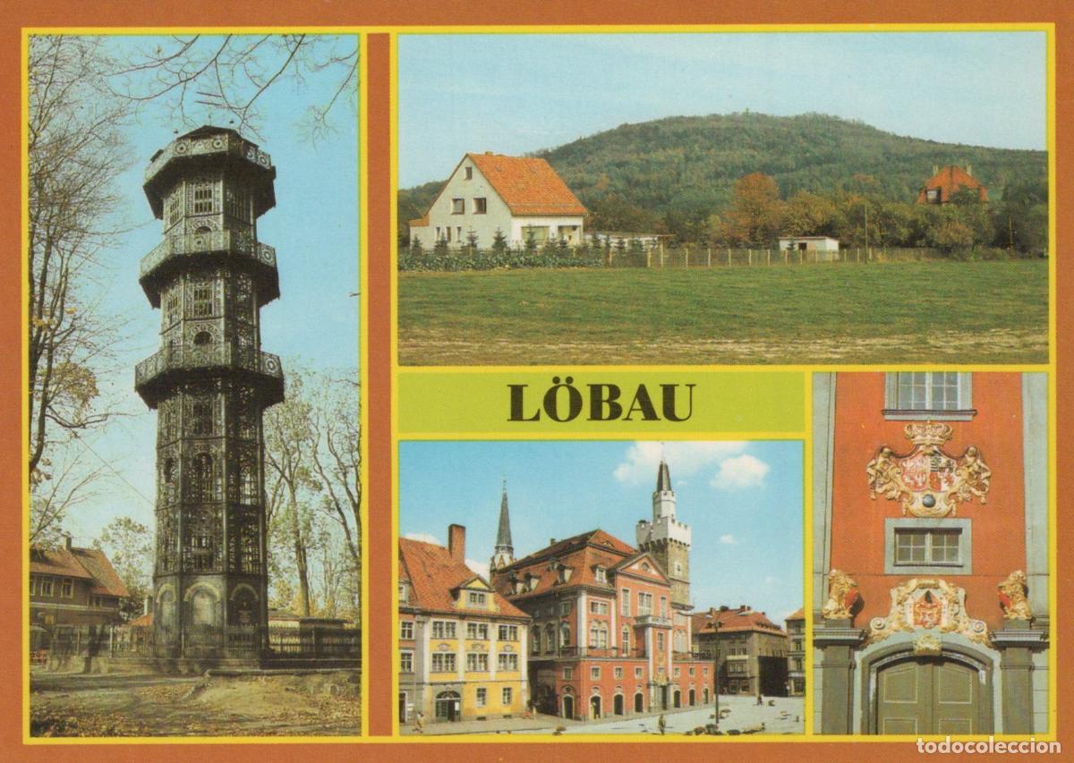 Cartes Postales: Germany L&ouml;bau Multi View With Tower Town Hall and Landscape Unposted *YAY365