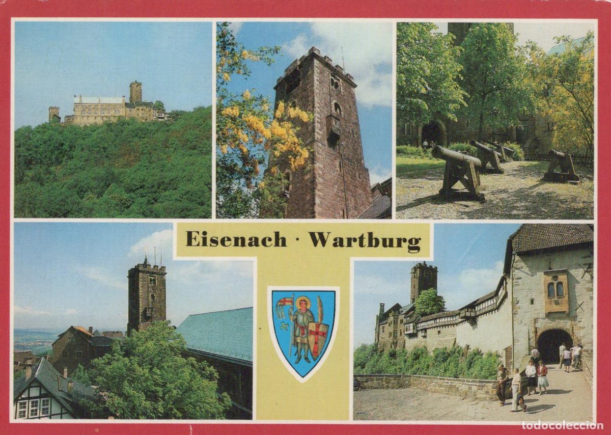 Cartes Postales: Germany Eisenach Wartburg Castle Multi View Medieval Fortress Cannons *YAY204