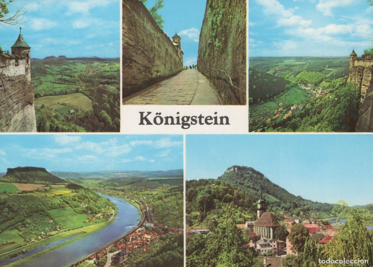 Cartes Postales: Germany K&ouml;nigstein Fortress Elbe River Bielatal Valley Unposted *YAY367