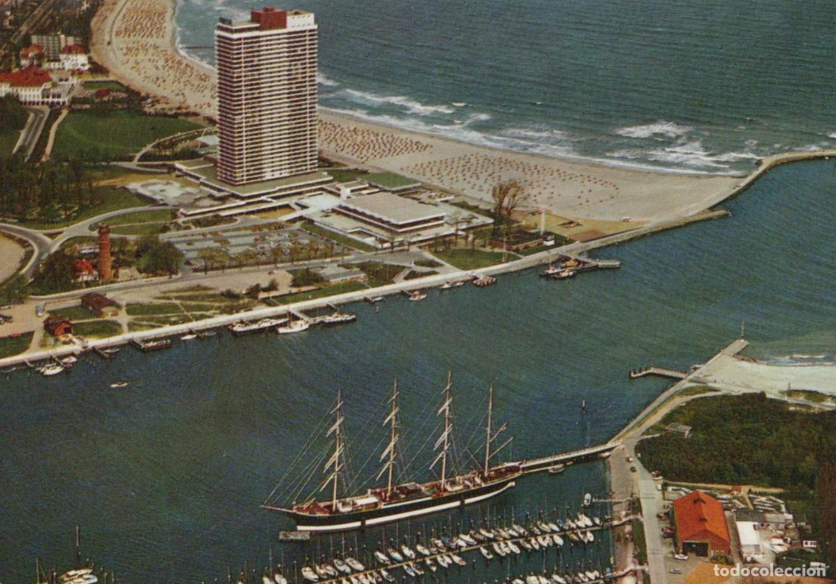 Cartes Postales: Germany Travem&uuml;nde Aerial View of Trave Estuary Passat Sailing Unposted *YAY369