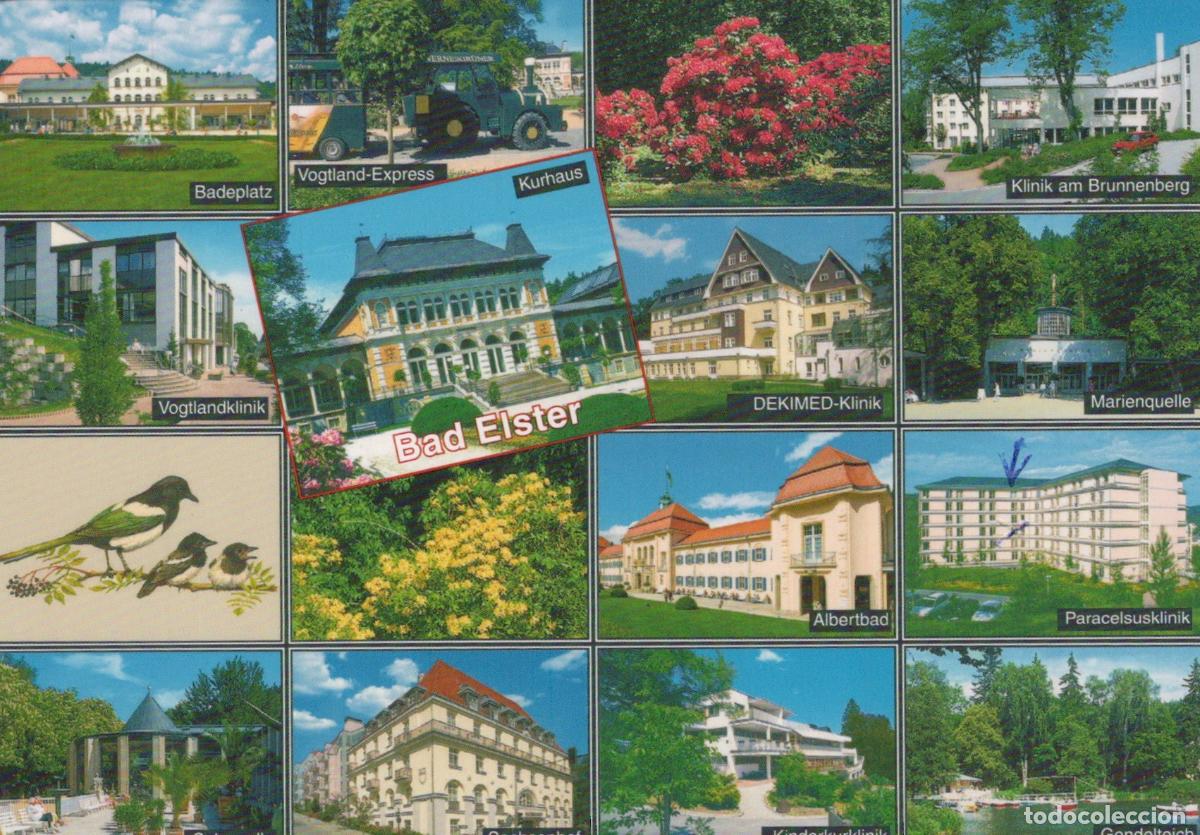 Postkarten: Germany Bad Elster Multi View Spa Town Architecture Landscape Birds *YAY212