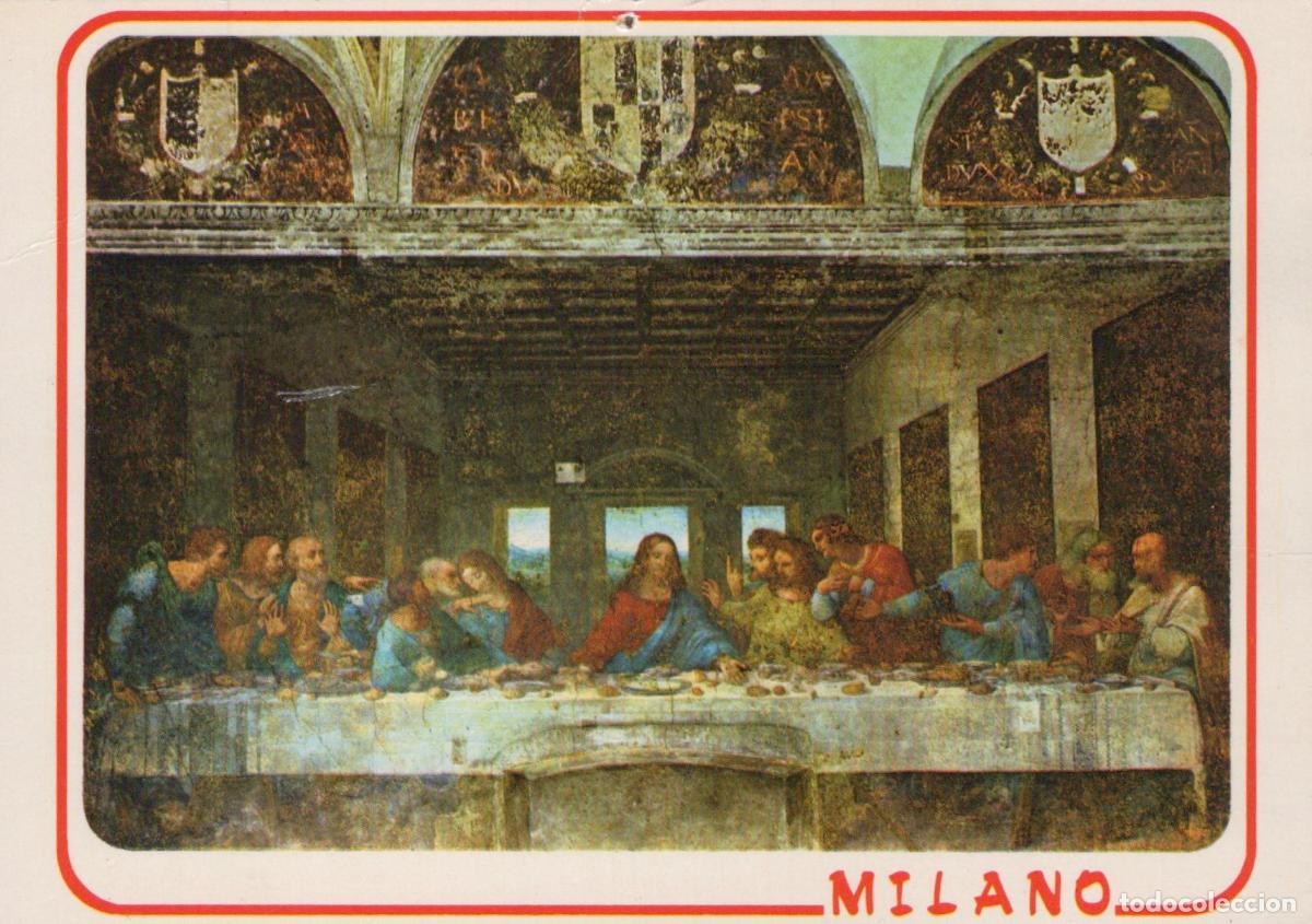 Postkarten: Italy Milan Leonardo Da Vinci S the Last Supper Santa Maria Unposted *YAY373