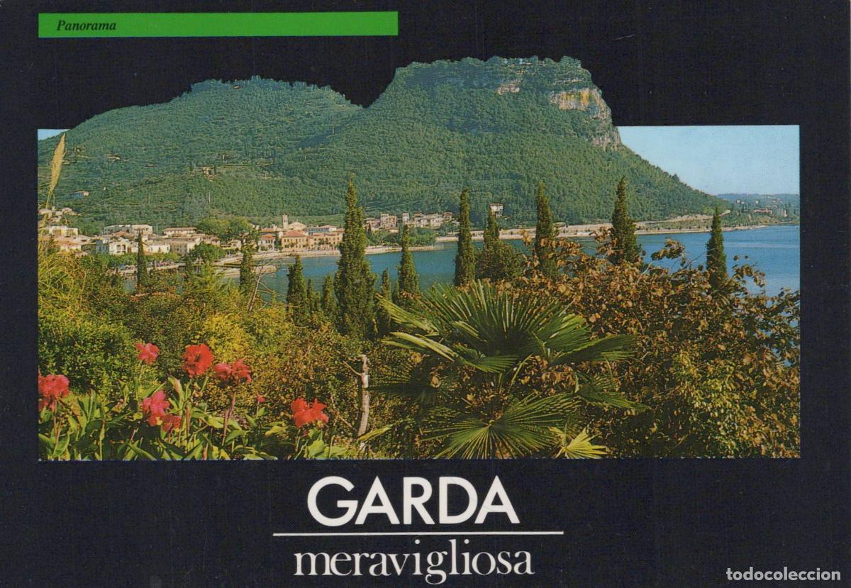 Postkarten: Italy Garda Lake Panorama Landscape With Mountains and Lake Unposted *YAY375