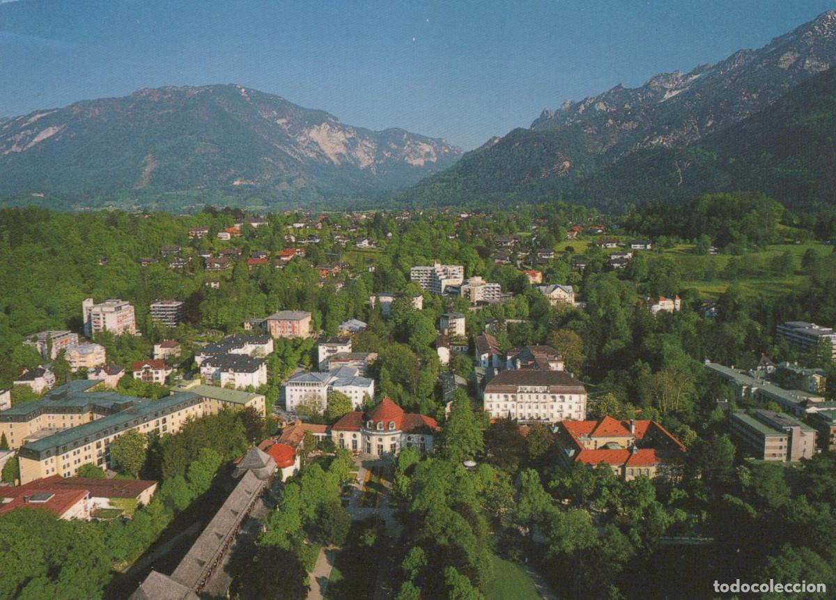Postkarten: Germany Bad Reichenhall Aerial View of City and Mountains 1950s *YAY464