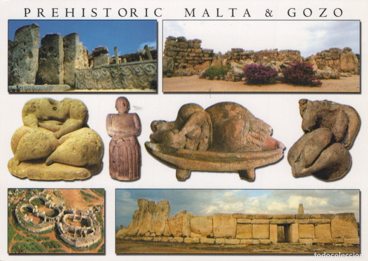Cartoline: Malta Gozo Prehistoric Temples Ancient Artifacts Archaeology *YAY466