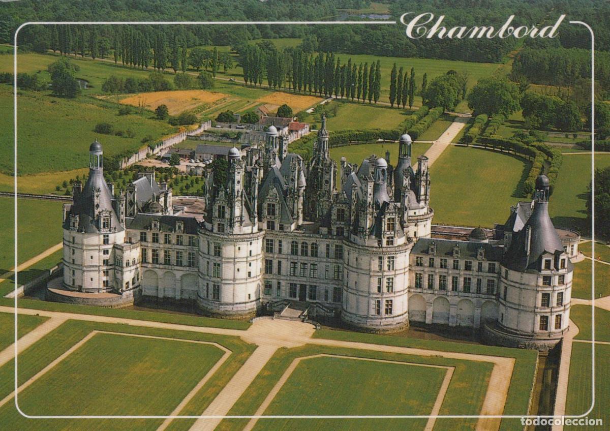 Postkarten: France Chambord Castle Loire Valley Aerial View of Historic Chateau *YAY229