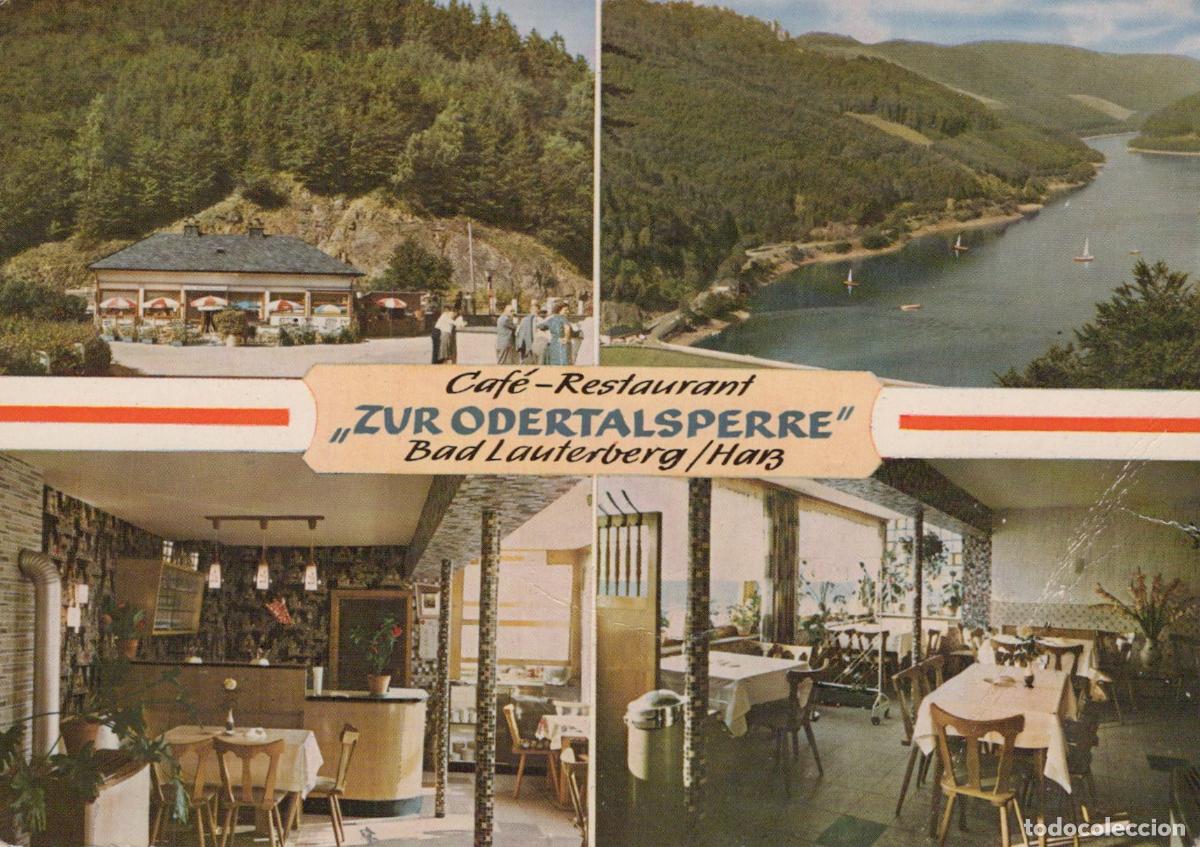 Postkarten: Germany Bad Lauterberg Cafe Restaurant Zur Odertalsperre Lake View *YAY643