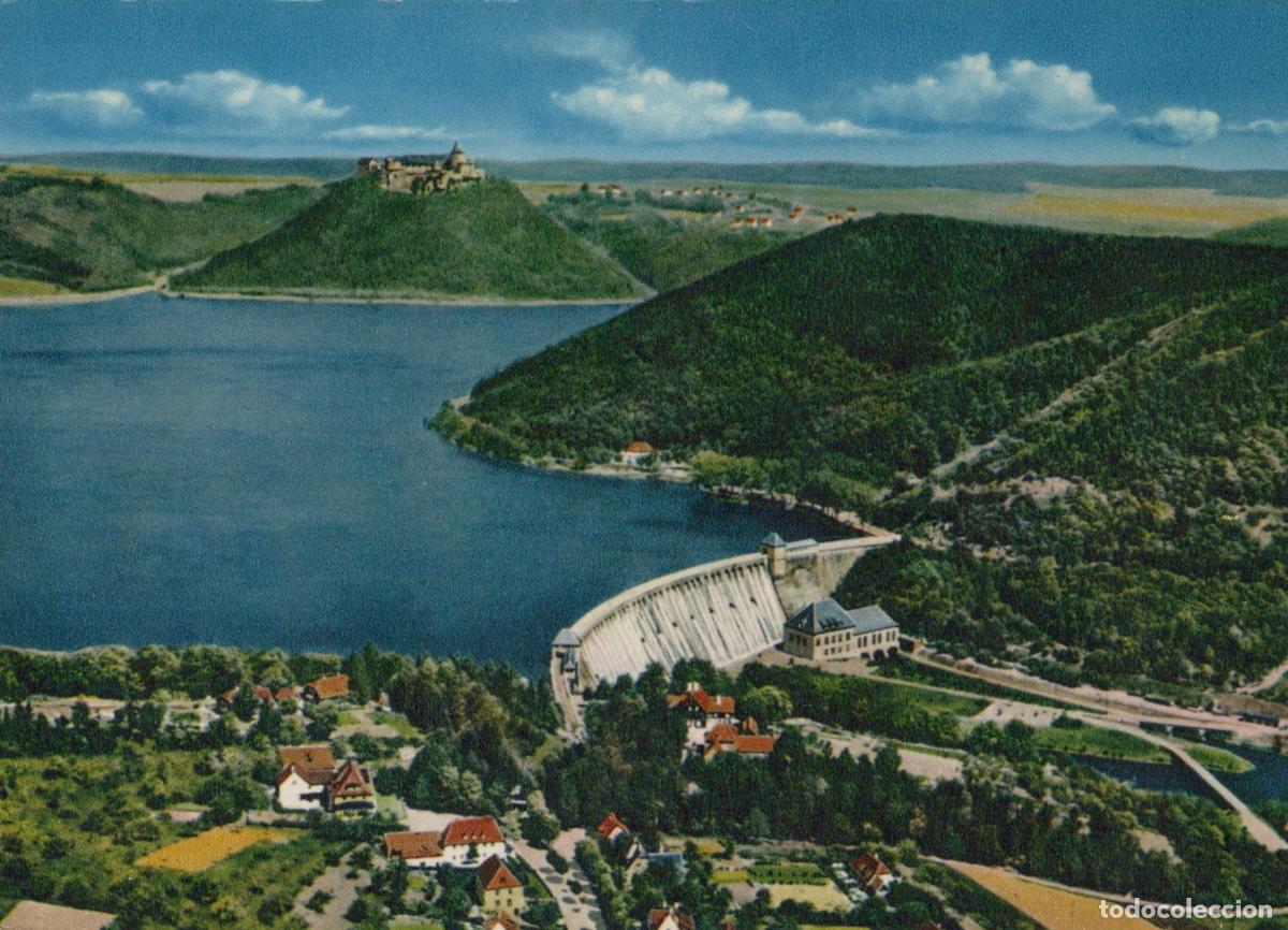 Postkarten: Germany Edersee Dam Aerial View Unposted *YAY647
