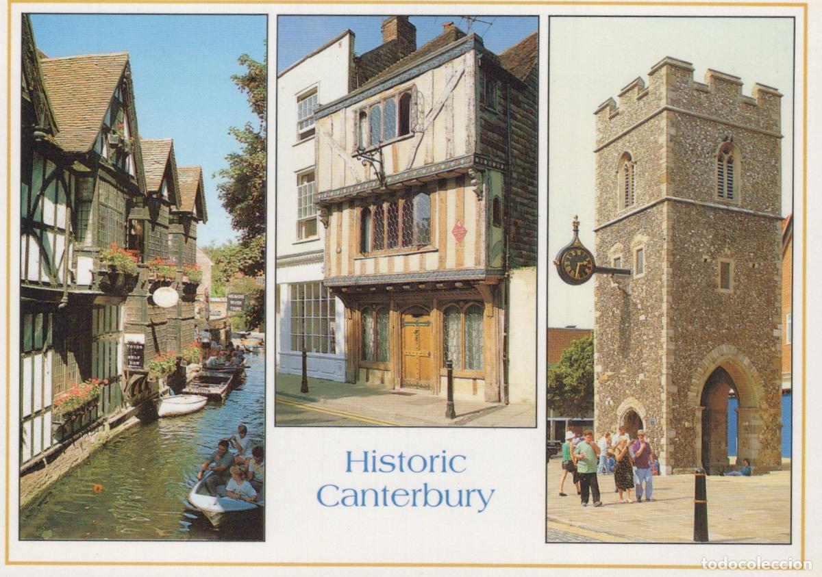 Postkarten: United Kingdom Canterbury Historic the Weavers Old House St Unposted *YAY509