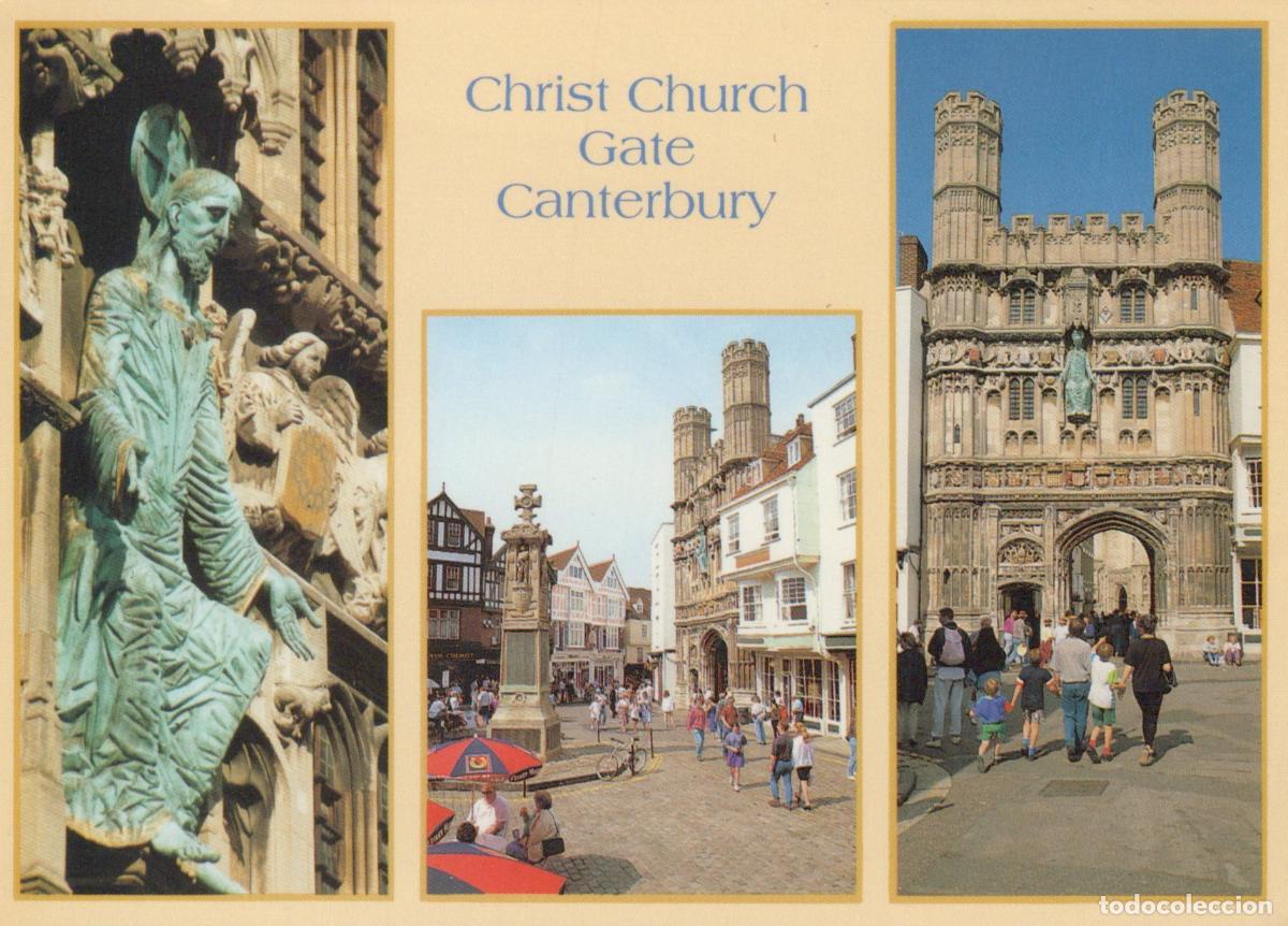 Cartoline: United Kingdom Canterbury Christ Church Gate England Unposted *YAY513