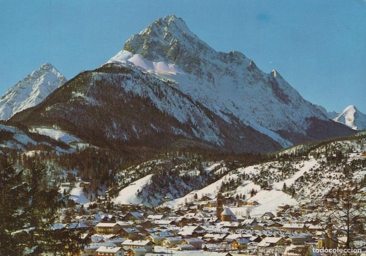 Postais: Germany Mittenwald Oberbayern Winter Mountain Village Landscape *YAY320