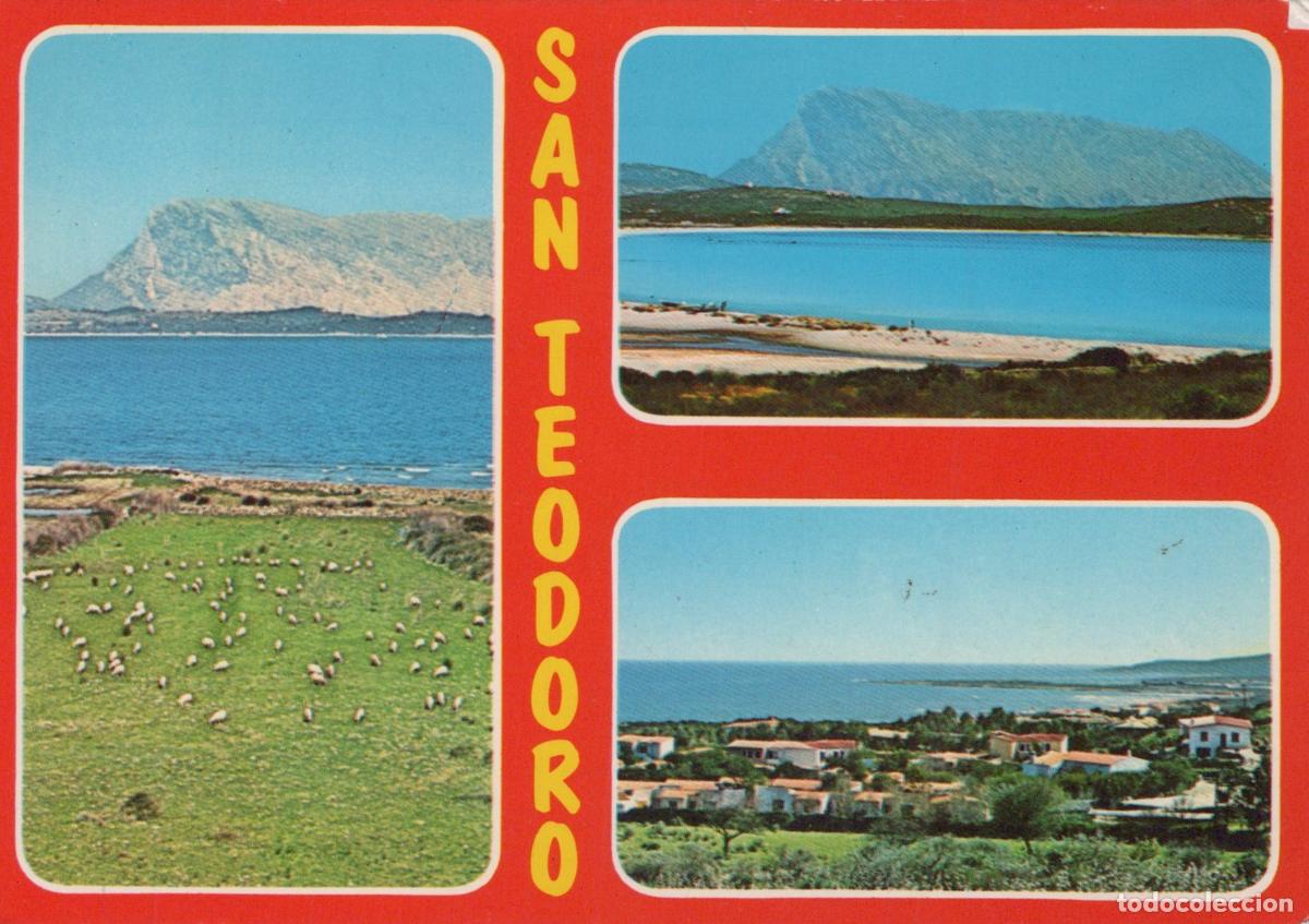 Postais: Italy San Teodoro Sardinia Coastal Landscape Sheep Village Multi View *YAY324