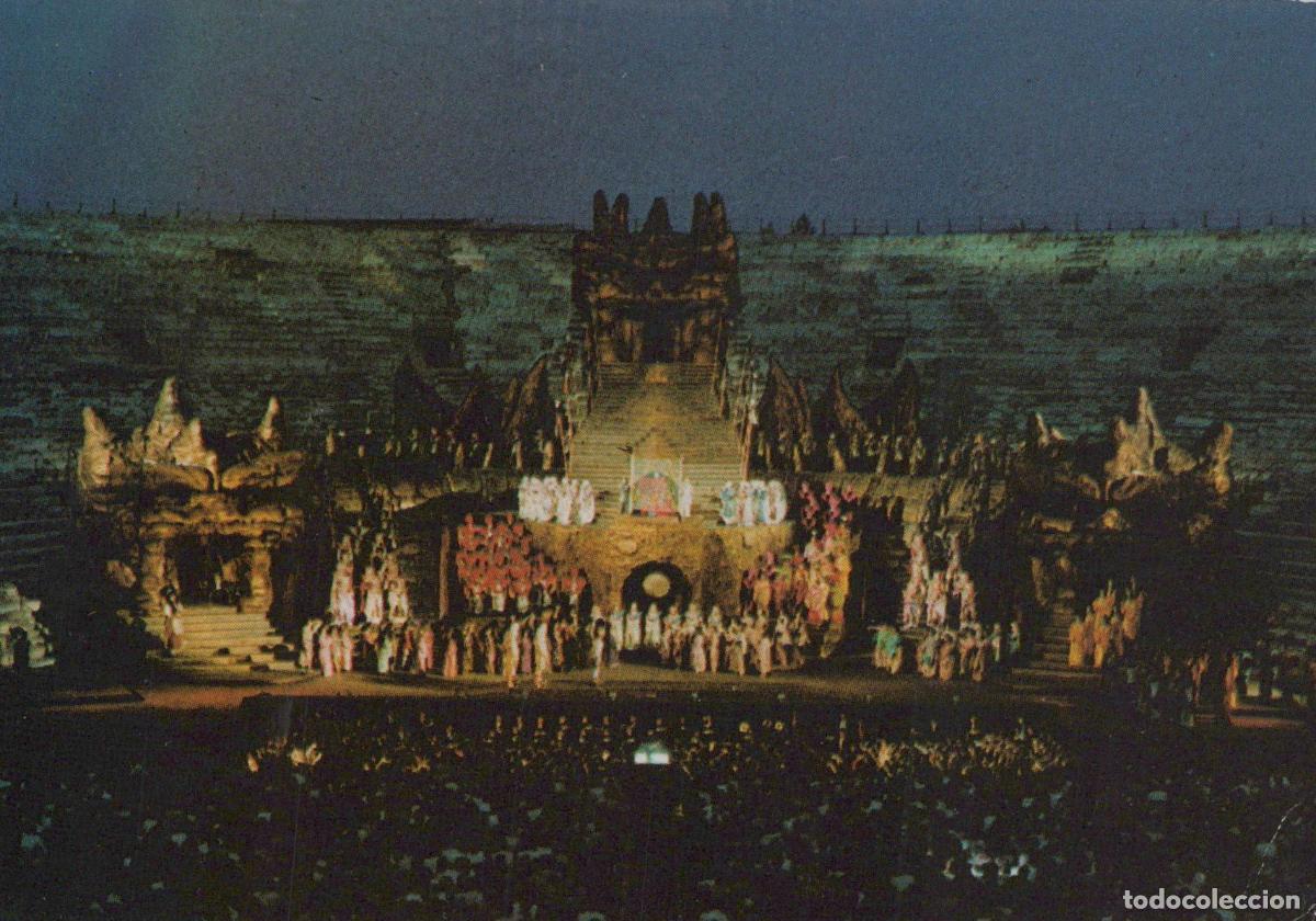 Postais: Italy Verona Opera Season Turandot Stage Production Ancient Roman Arena *YAY531