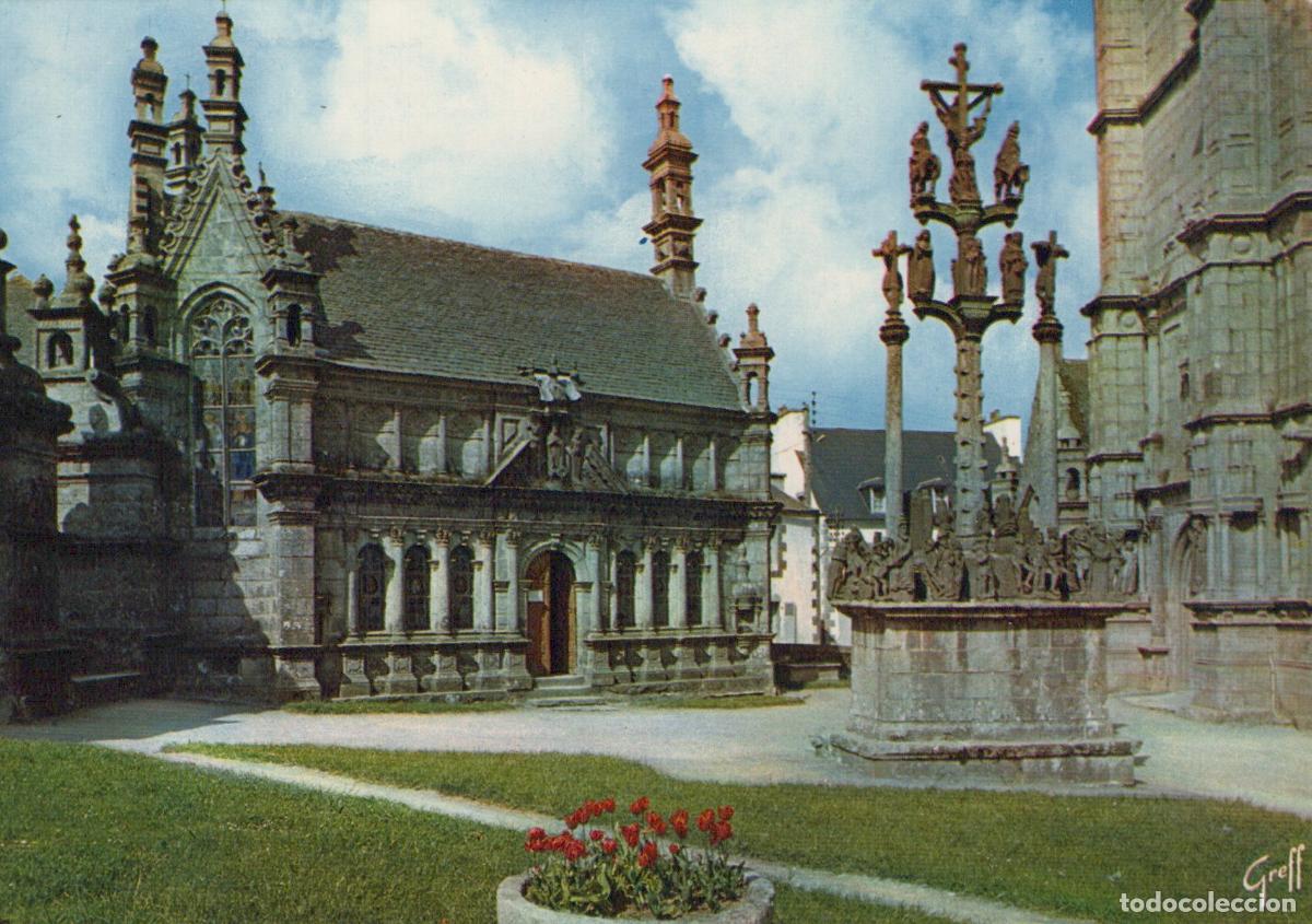 Postales: France Saint Th&eacute;gonnec Finist&egrave;re Ossuary Chapel Calvary 1610 Unposted *YAY486