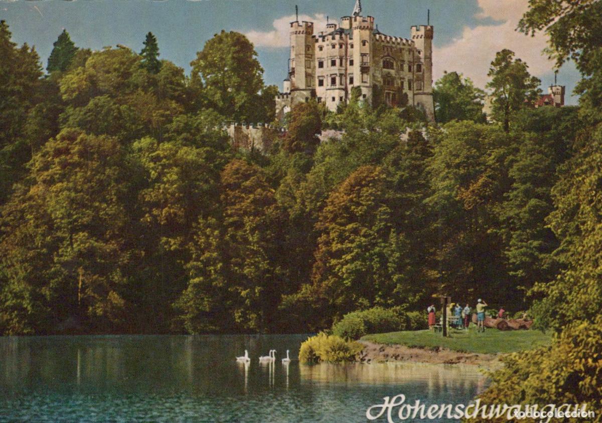 Cartes Postales: Germany Fussen Hohenschwangau Castle With Alpsee Lake Unposted *YAY205