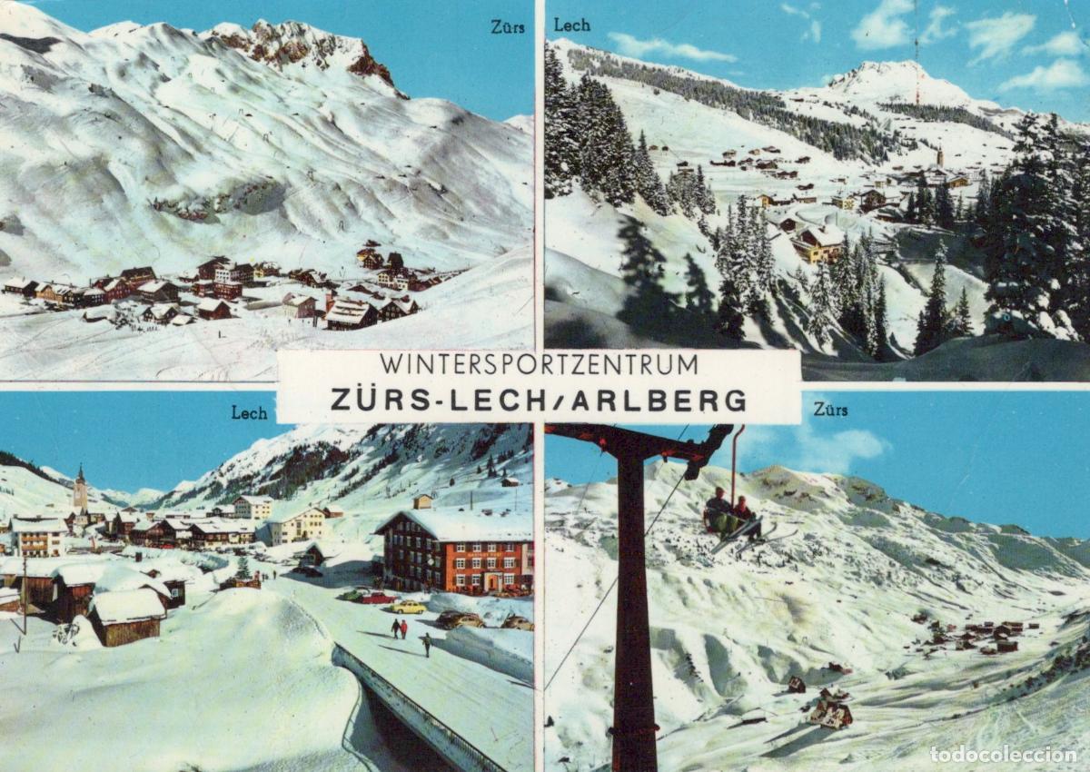 Postcards: Austria Z&uuml;rs Lech Arlberg Winter Sports Center Skiing Village Mountain *YAY551