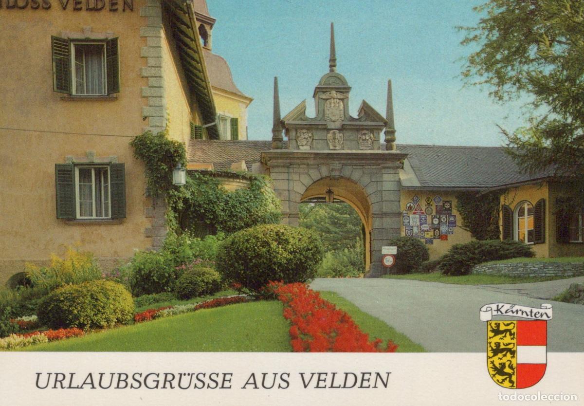 Postcards: Austria Velden Schlosshotel Parktor Historic Castle Gate 1950s Unposted *YAY504