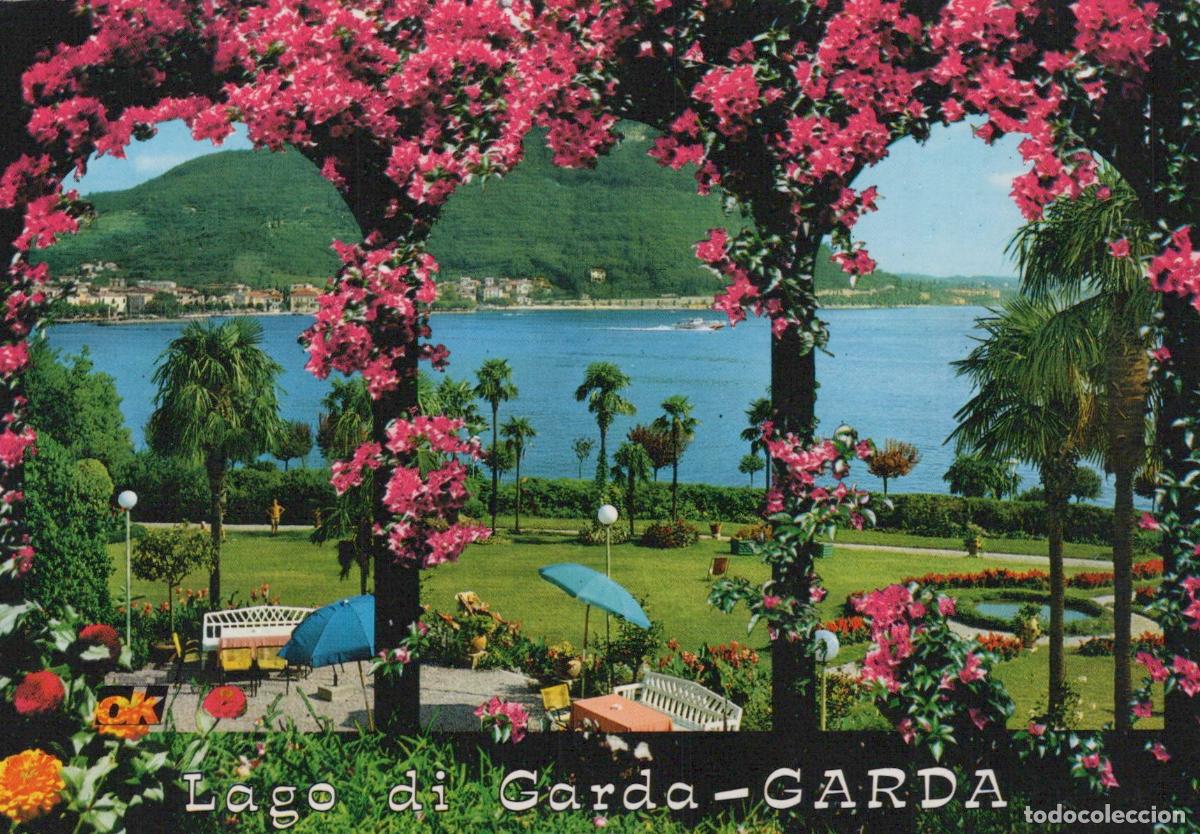 Postales: Italy Garda Lago DI Scenic Lake View With Bougainvillea and Unposted *YAY372