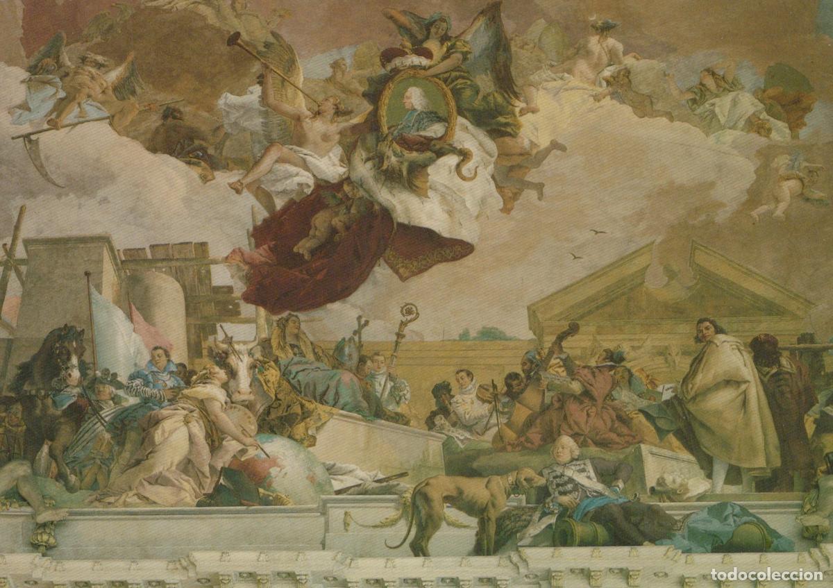 Postales: Germany W&uuml;rzburg Residenz Ceiling Fresco By G B Tiepolo 1753 Unposted *YAY221