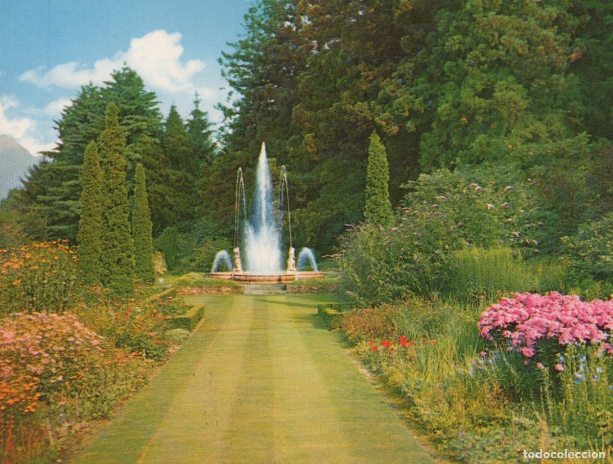 Postales: Italy Verbania Pallanza Villa Taranto Gardens Fountain Flowers *YAY559