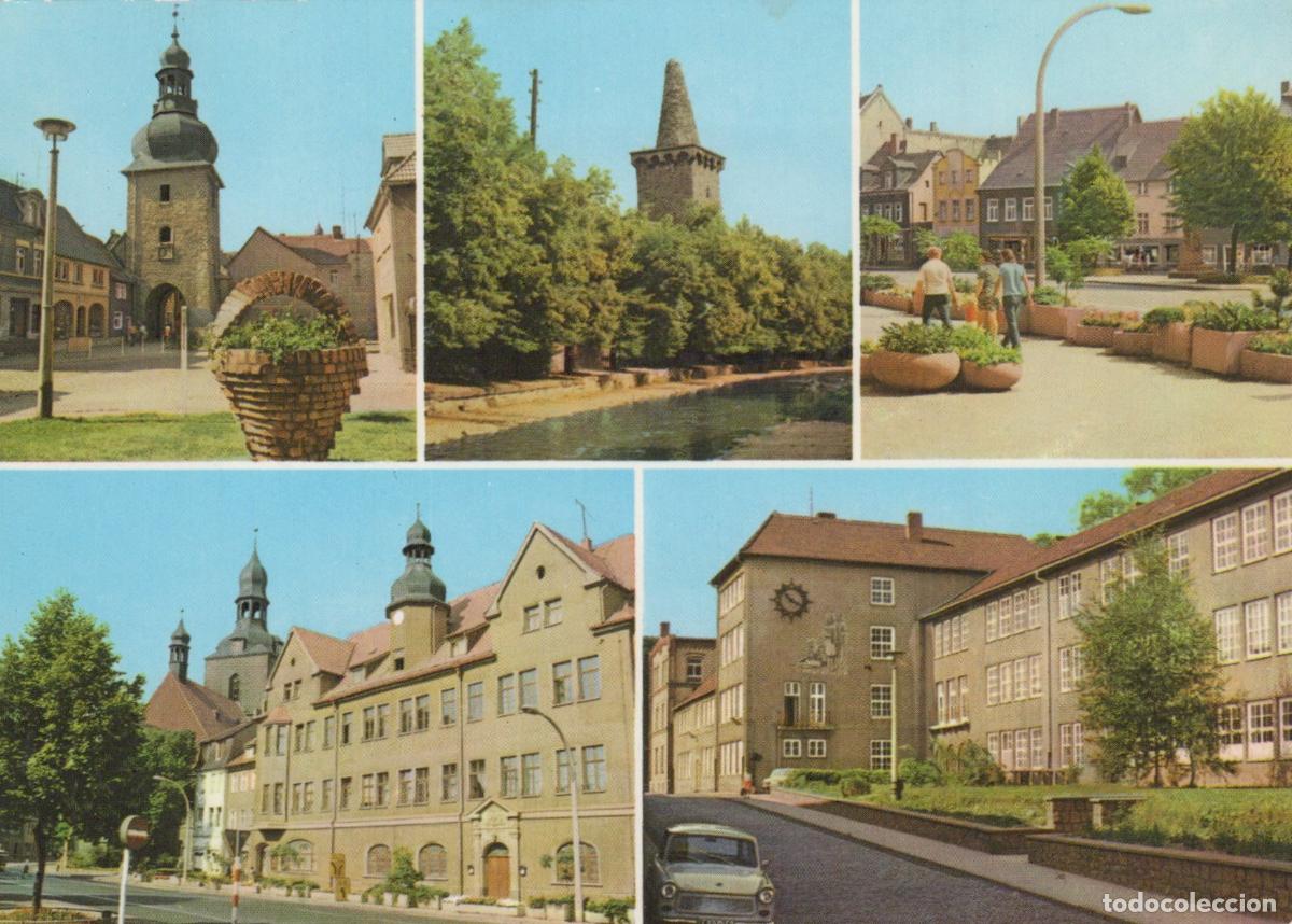 Postales: Germany Hettstedt S&uuml;dharz Saigertor Zuckerturm Markt Rathaus Bernard *YAY226